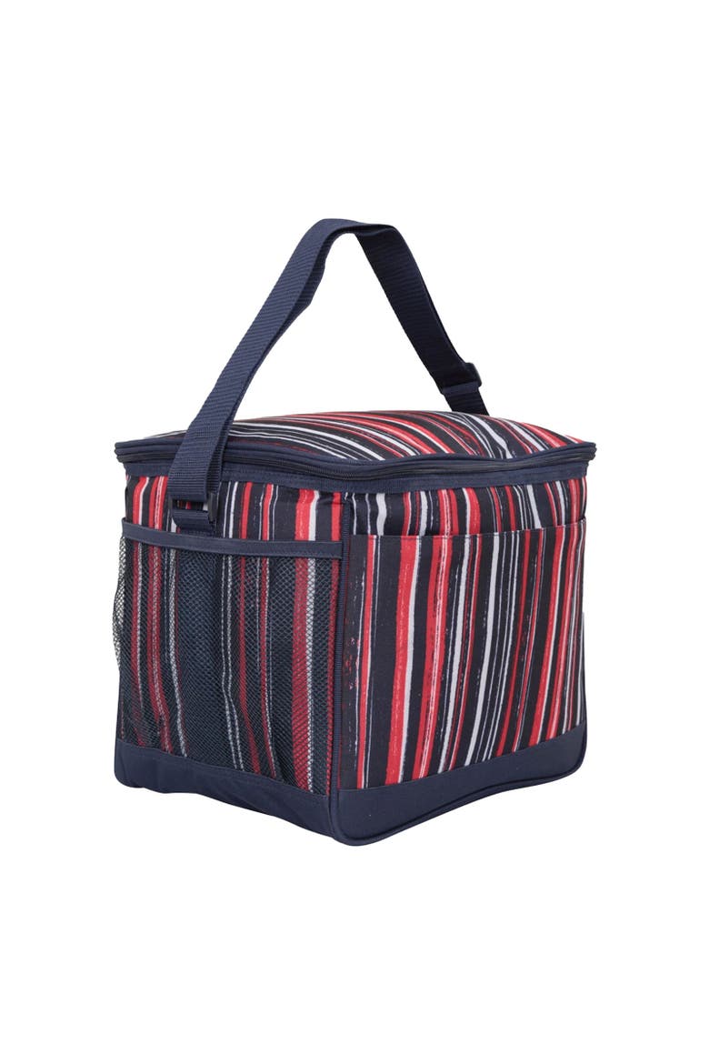 6.6gal Striped Cooler Bag, Alternate, color, Dark Blue