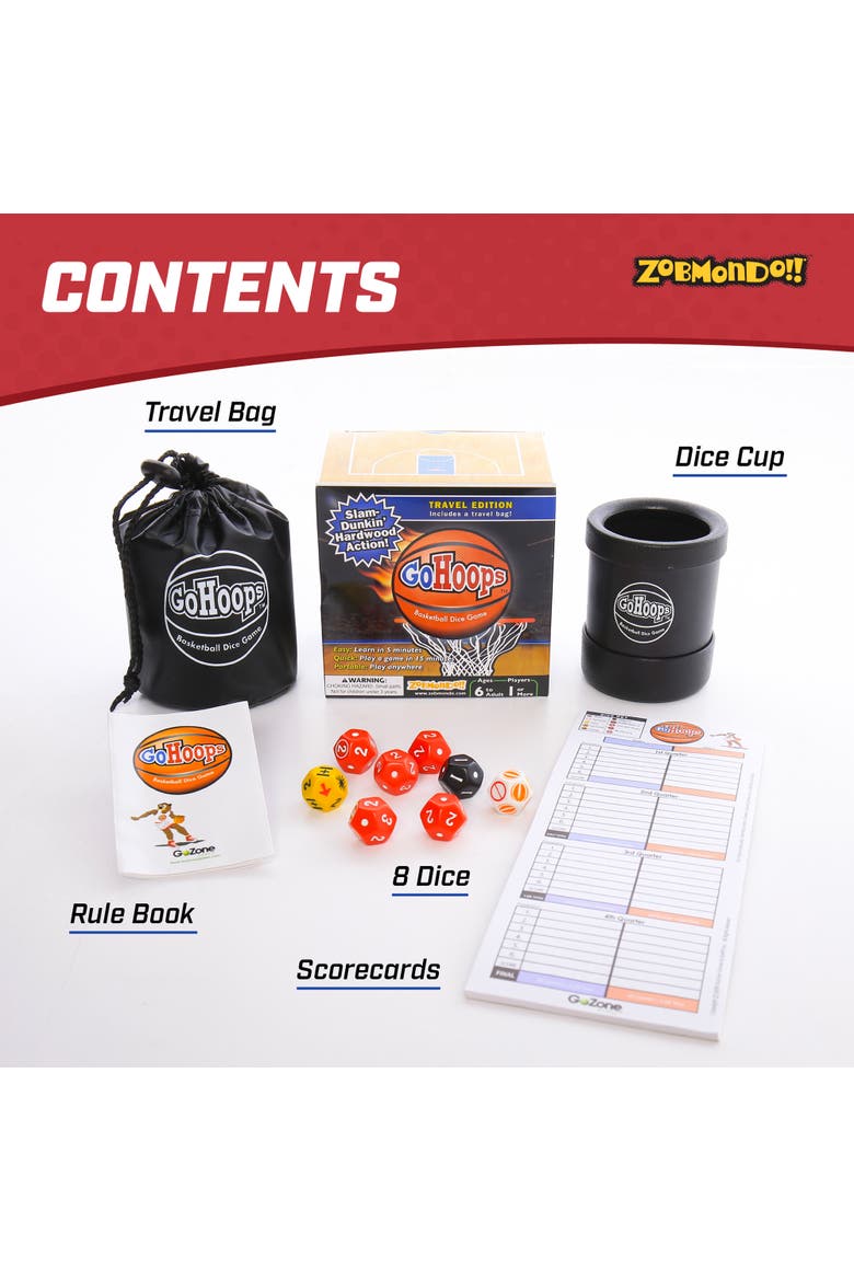 GoHoops Basketball Dice Game, Alternate, color, Multicolored