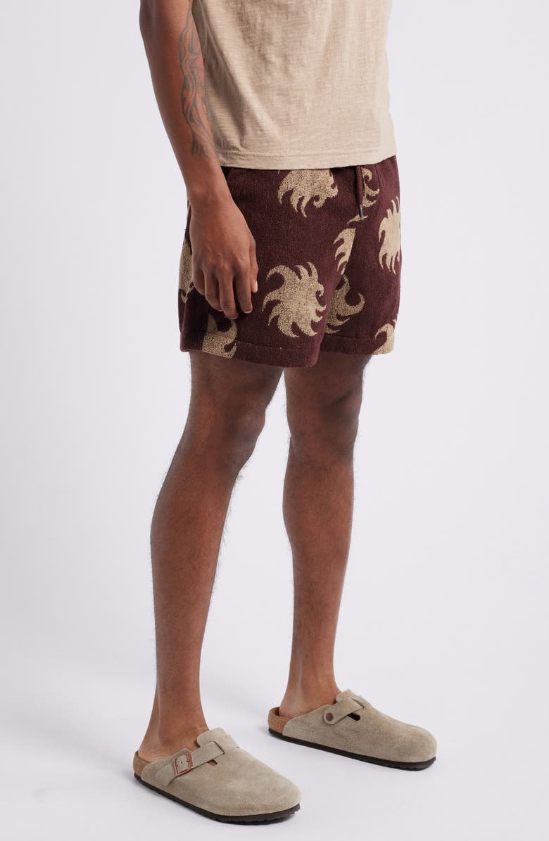 OAS Mocha Ember Terry Cloth Shorts, Alternate, color, 