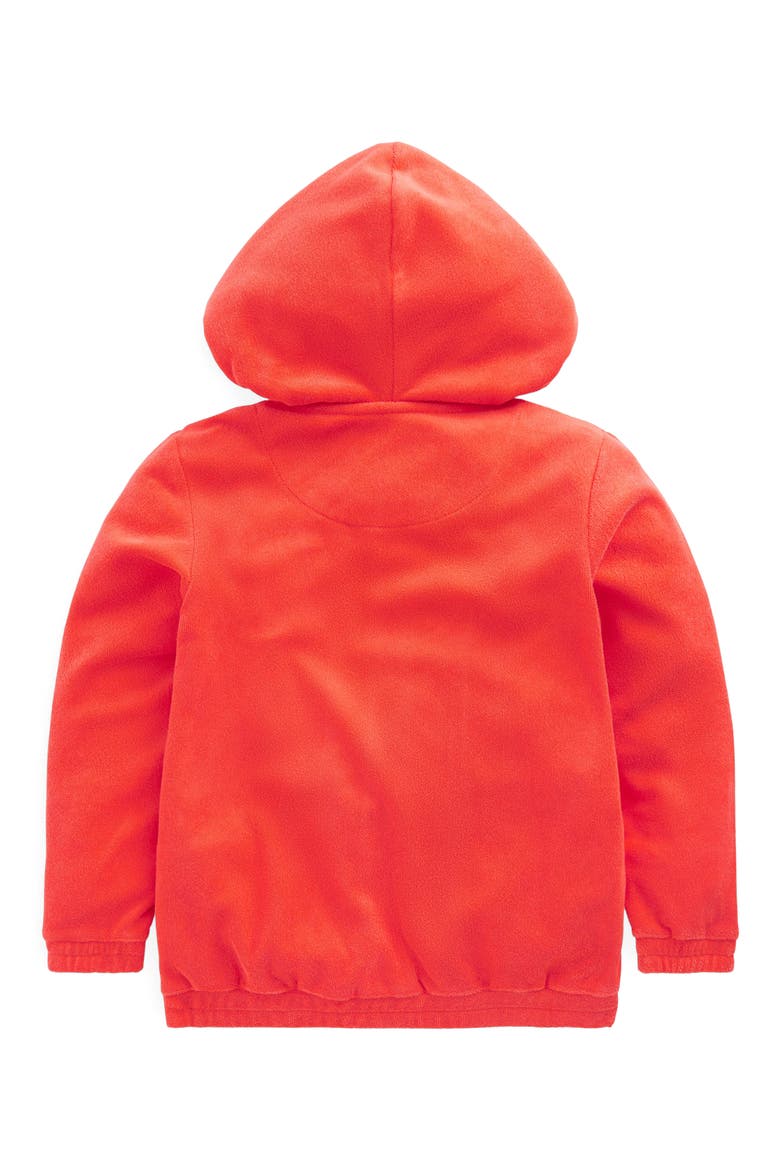 Kids' Cotton Blend Terry Hoodie, Alternate, color, CORAL ORANGE FLOWERS