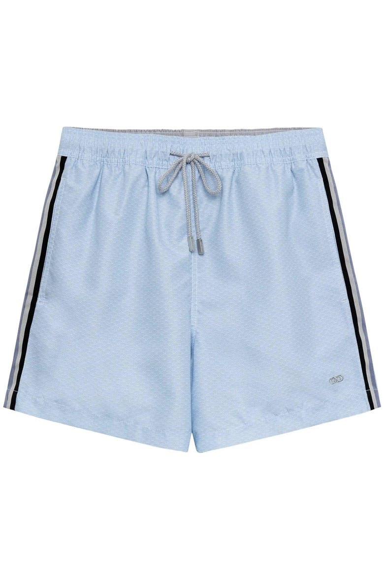 Eco-Friendly 5.5-Inch Le Club Men's Swim Trunks for Sustainable Style, Alternate, color, Sky Blue