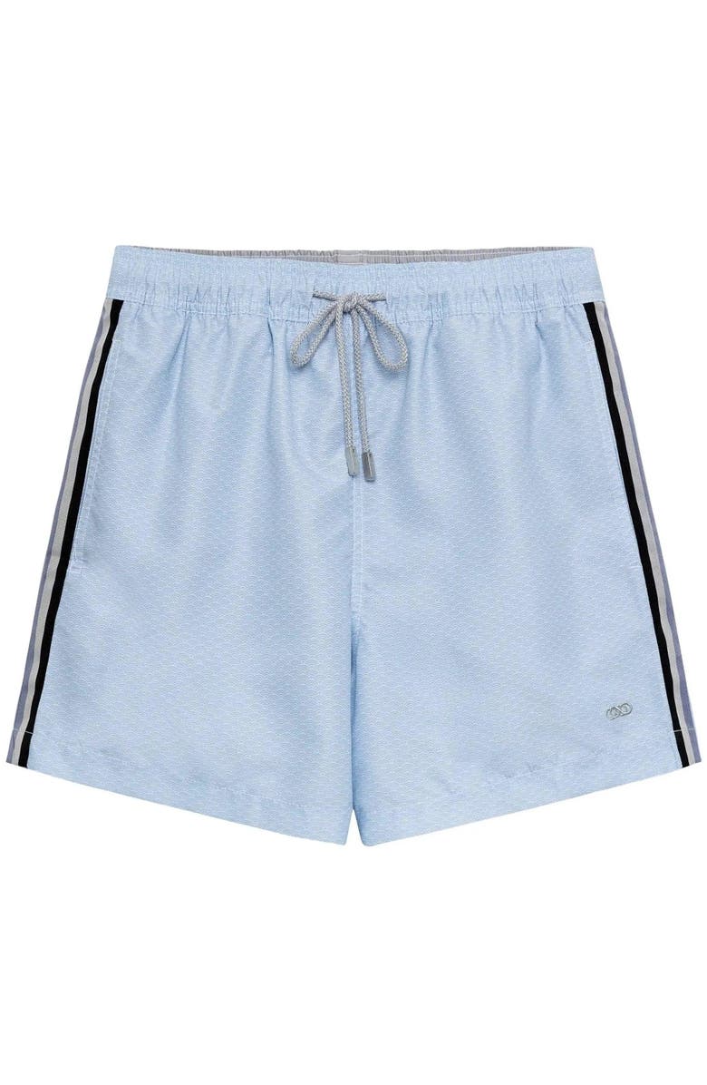 Le Club Resortwear Men's 7-Inch Le Club Swim Trunks for Ultimate Comfort and Style, Main, color, Light Blue