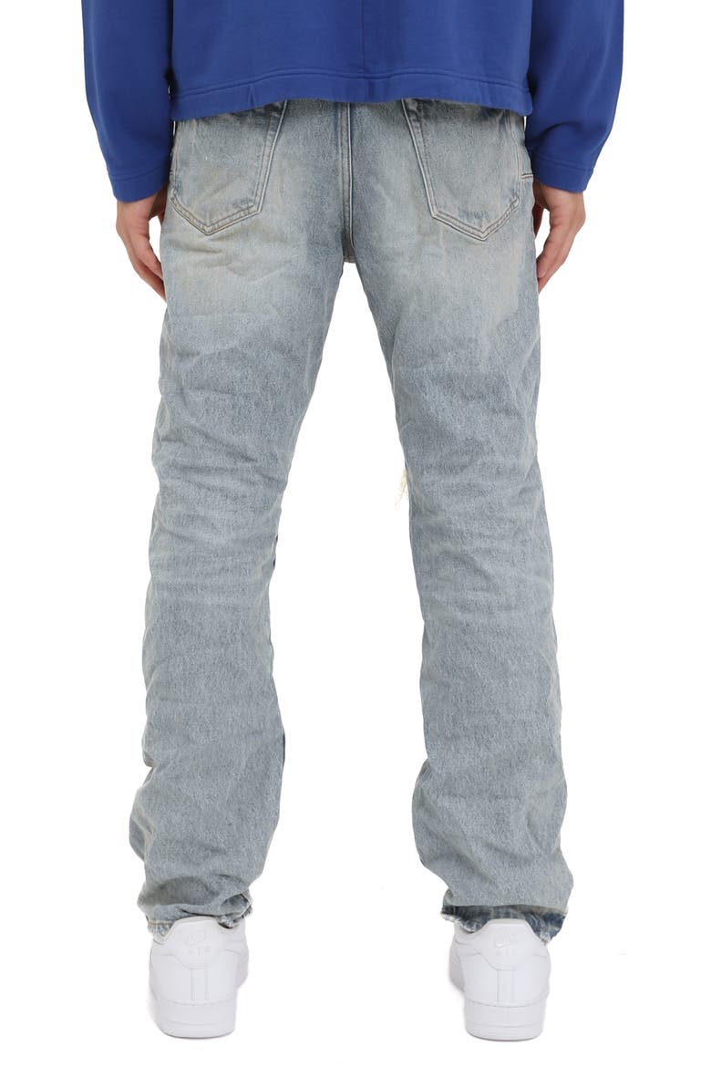 P011 Knee Blowout Dirty Straight Leg Jeans, Alternate, color, LIGHT INDIGO