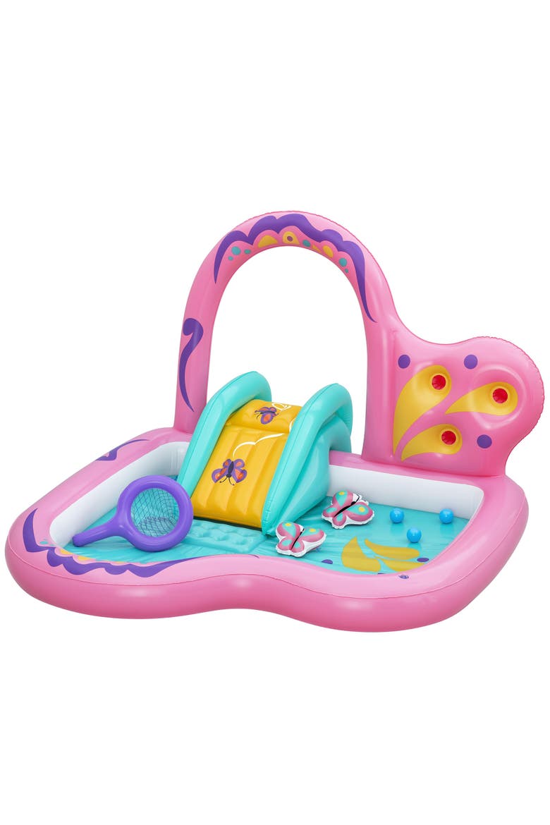 Inflatable Water Play Center & Pool, Butterfly Wonder, Main, color, Multicolored