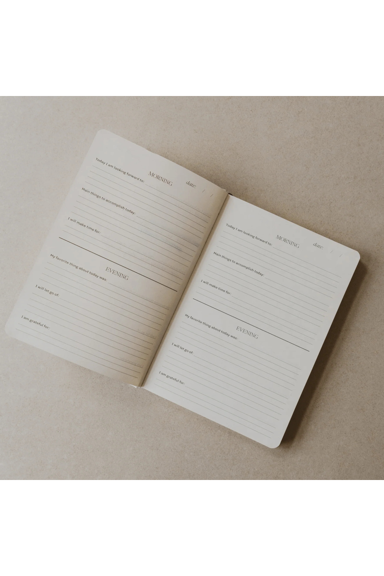 Be Mindful Guided Journal, Alternate, color, Blue Stripe