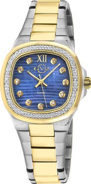 GV2 Potente Two-Tone Swiss Diamond Bracelet Watch, 33mm - 0.012ct.