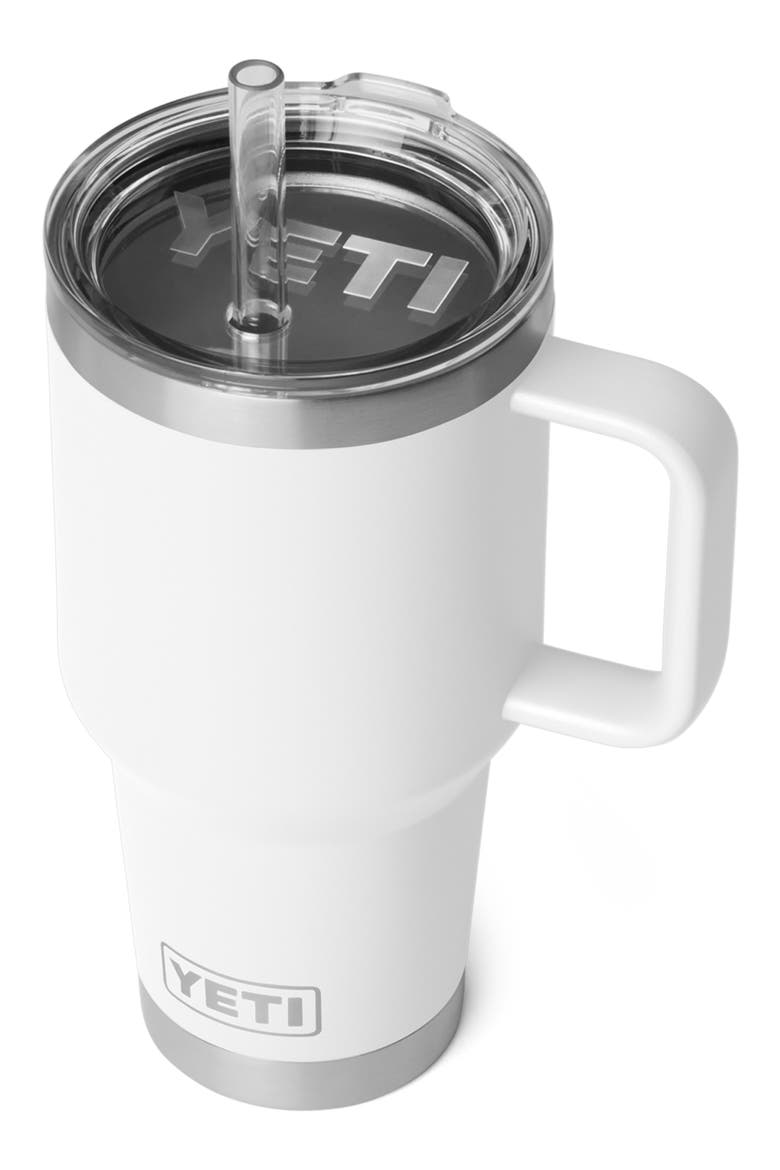 Rambler 35-Ounce Straw Mug, Alternate, color, WHITE