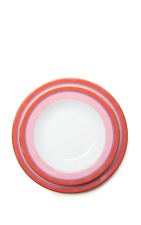 Soup Plates Set Of 2 Rainbow Rosa