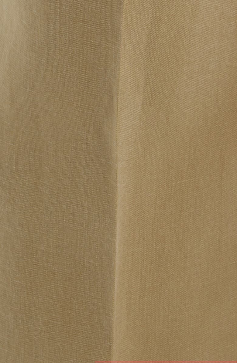 Emporio Armani Tan Flat Front Suit Pants, Alternate, color, Tan