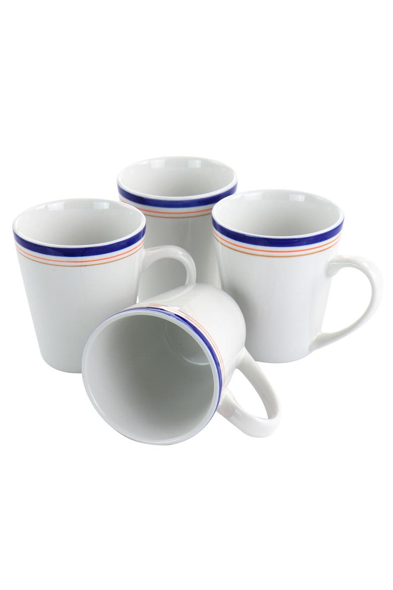 32 Piece Ceramic Dinnerware Set, Alternate, color, White
