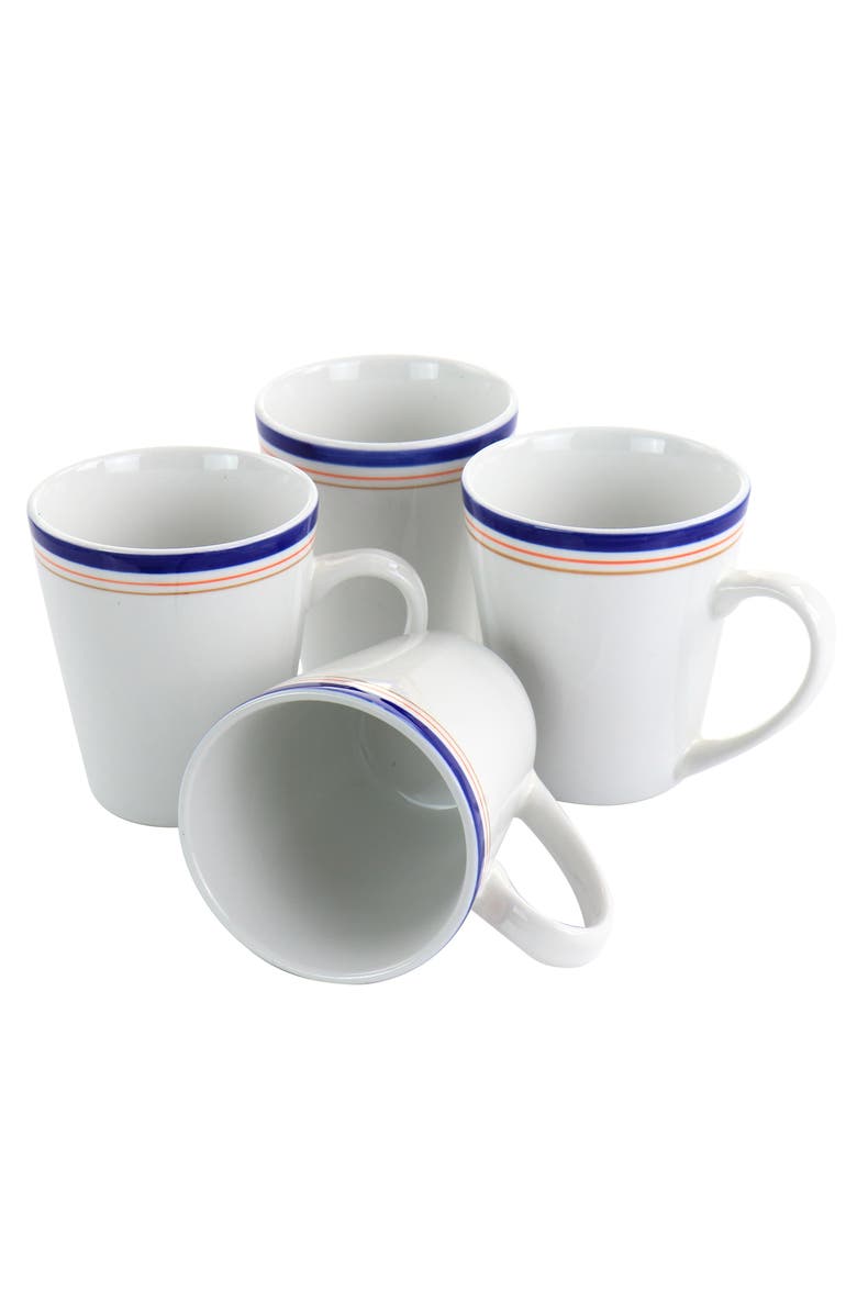 All U Need 32 Piece Ceramic Dinnerware Set, Alternate, color, White