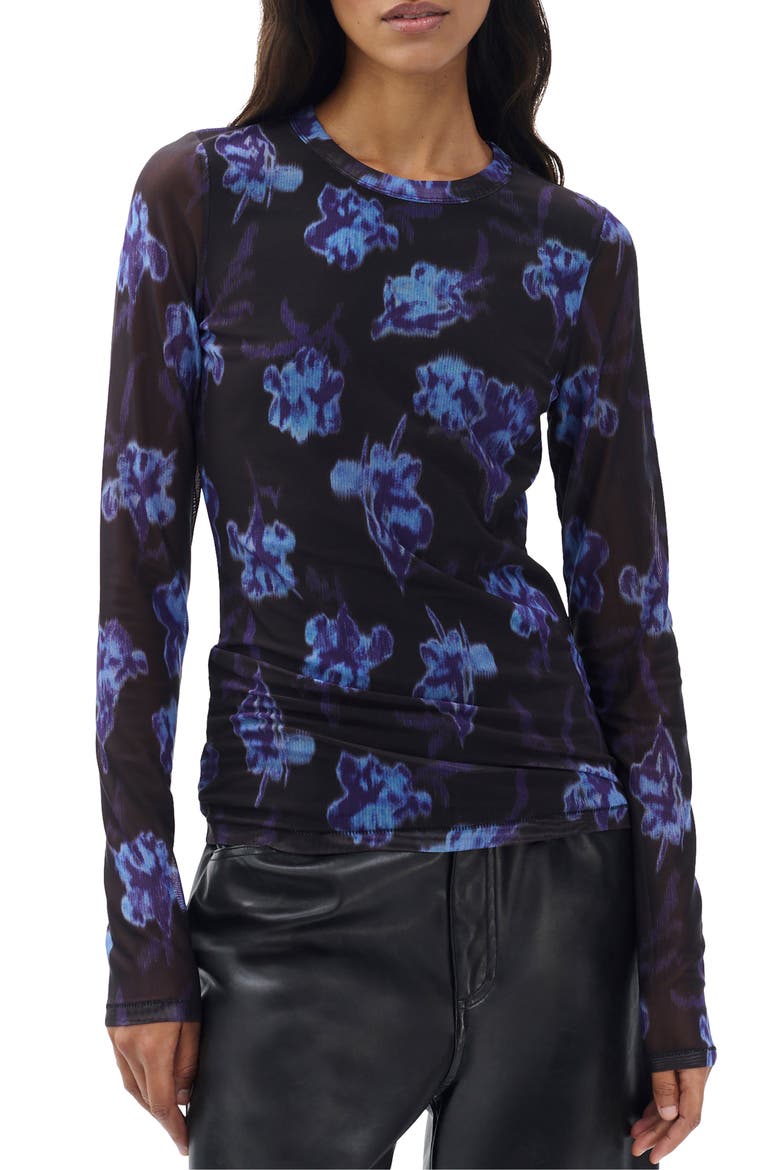 Yana Tie Dye Long Sleeve T-Shirt, Main, color, SALMT