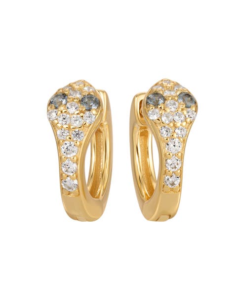 Snake Charmer Huggie Hoop Earrings