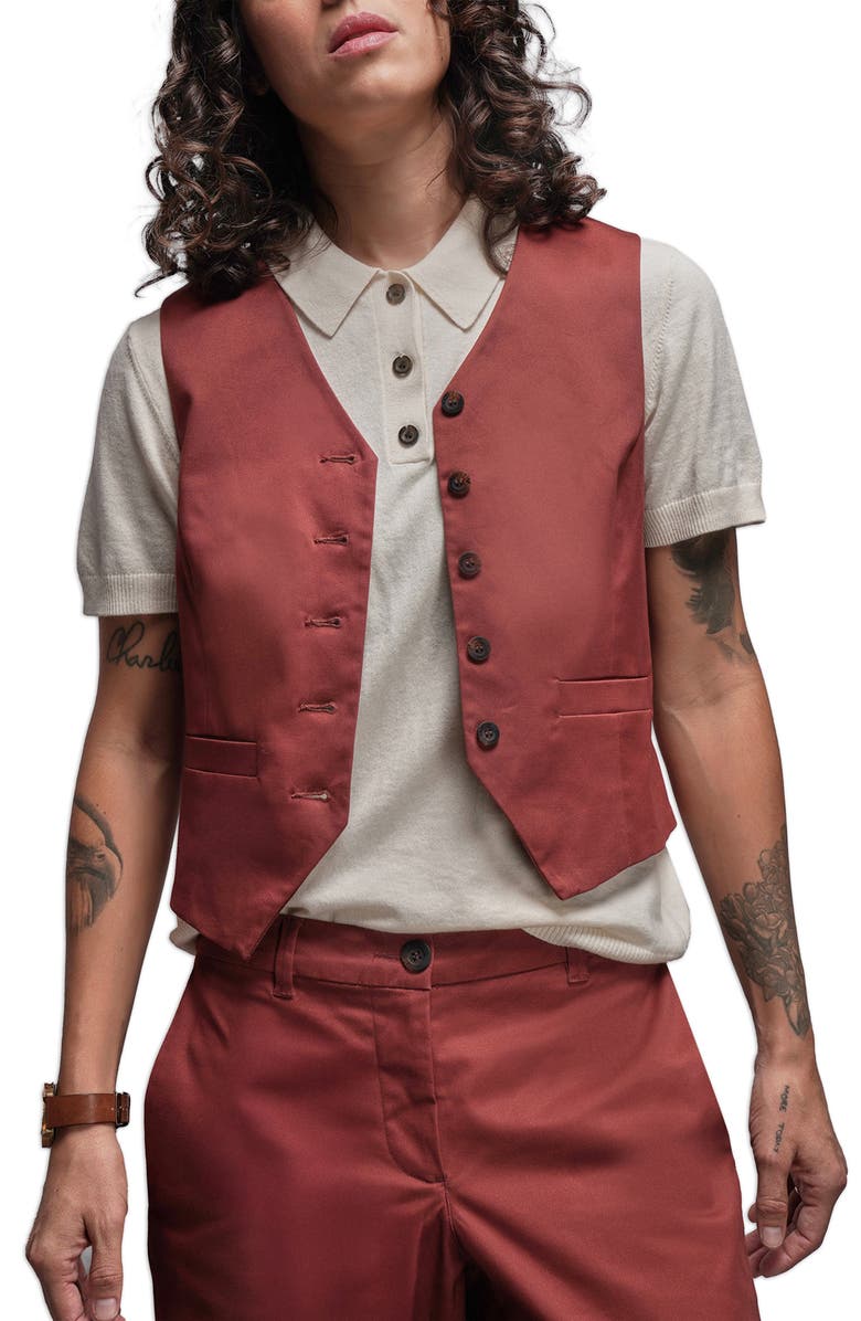 WILDFANG The Essential Vest, Main, color, Cinnamon