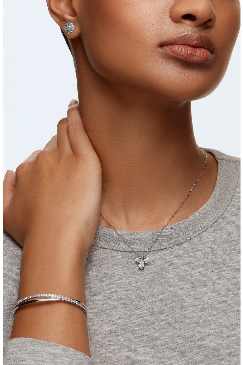 Hyperbola Bangle, Alternate, color, SILVER