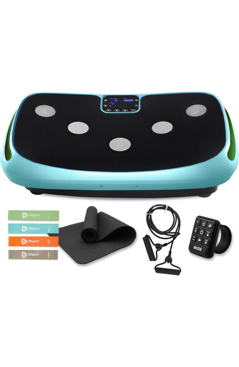 Lifepro Rumblex 4D Vibration Plate Machine with Triple Motors for Fitness Weight Loss and Recovery, Main, color, Teal