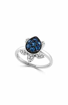EFFY Sterling Silver London Blue Topaz Turtle Ring