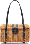 Frances Valentine Dottie Wicker Basket Bag