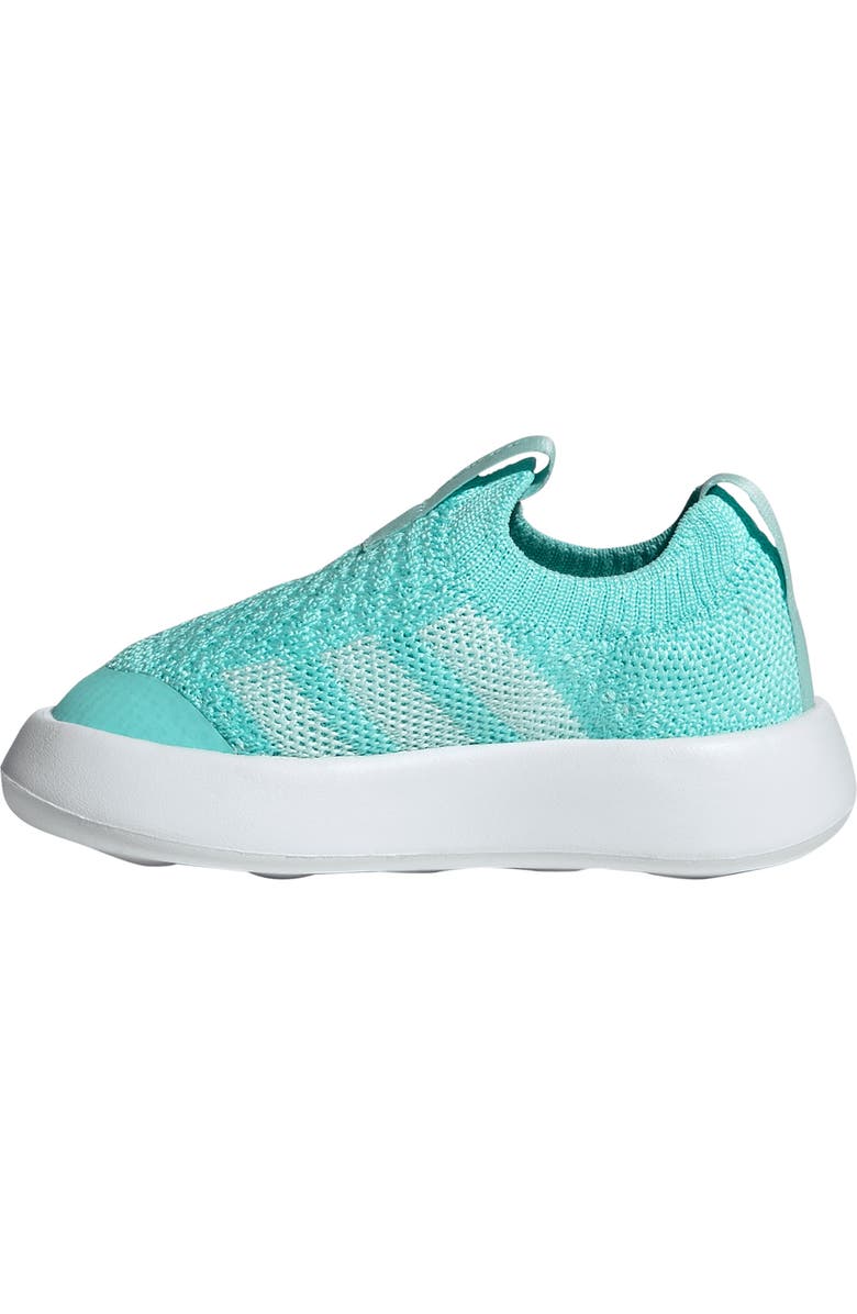 adidas Kids' Bubblecomfy Knit Sneaker, Alternate, color, Flash Aqua/ Footwear White