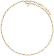 EFFY 14K Yellow Gold Freshwater Pearl Station Wrap Necklace