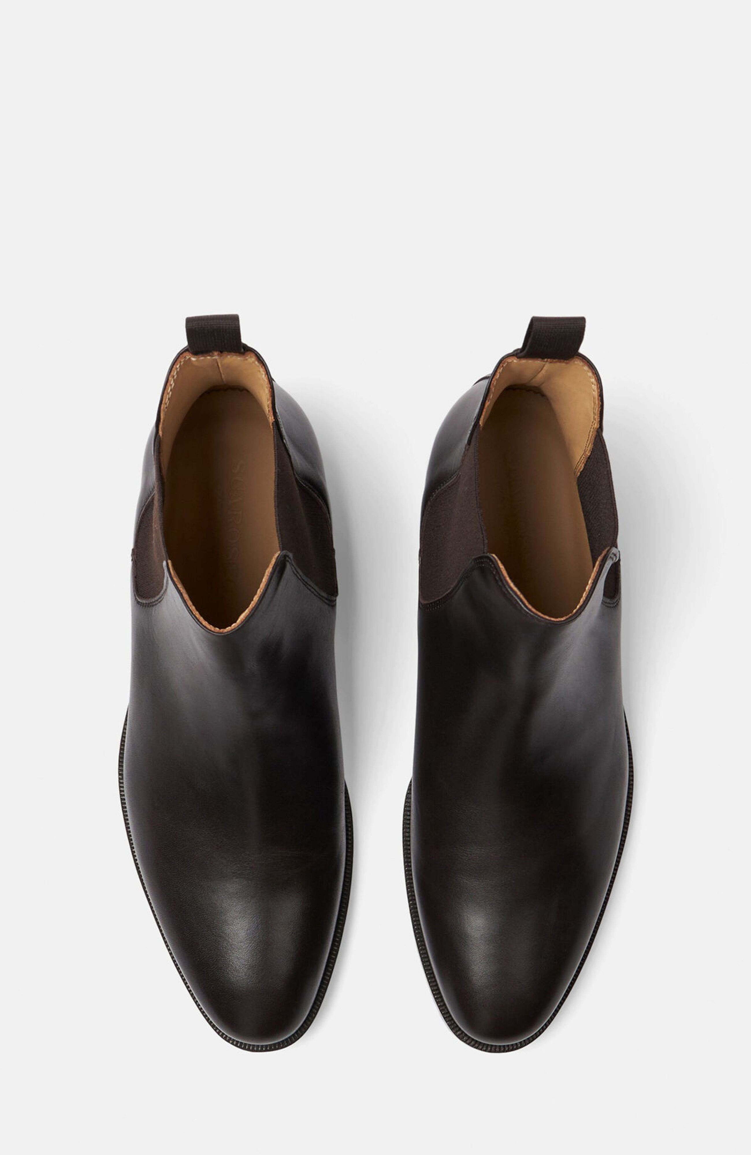Giancarlo Chelsea Boots, Alternate, color, Dark Brown Calf