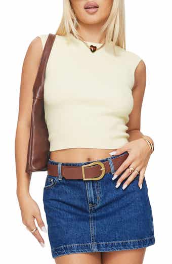 Princess Polly Party Favor Open Back Knit Crop Tank