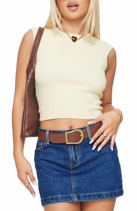 Princess Polly Party Favor Open Back Knit Crop Tank