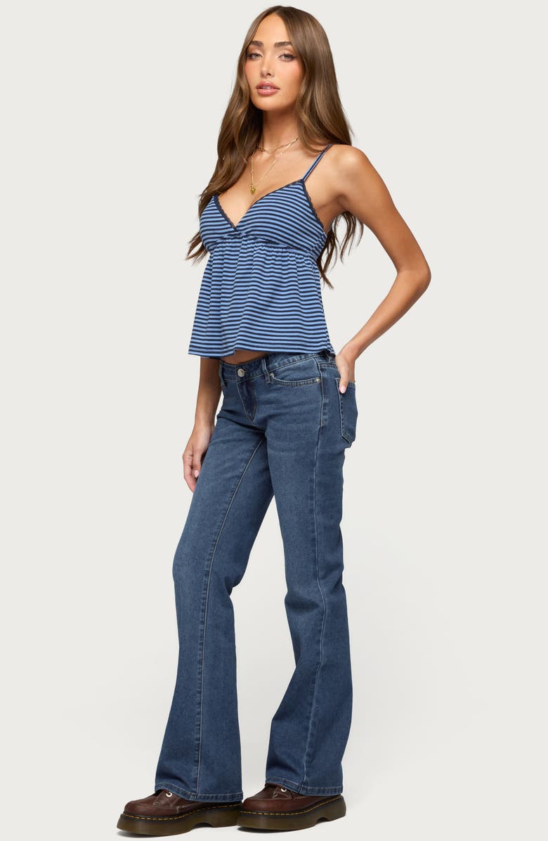 EDIKTED Orietta Stripe Babydoll Camisole, Alternate, color, 