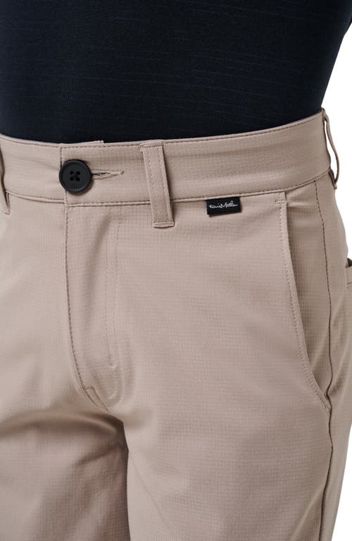 Travismathew Kids' Wanderlust Flat Front Stretch Shorts In Neutral