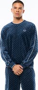 Sergio Tacchini Obliquo Velour Crewneck