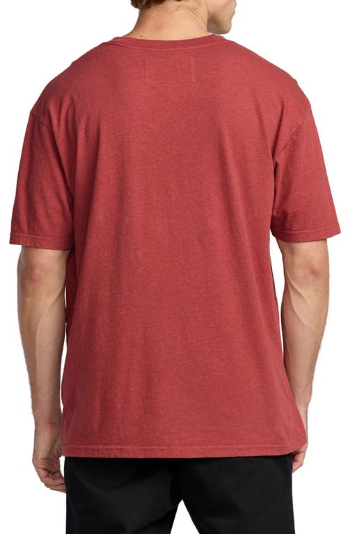Billabong The Label Garage Cotton & Hemp Graphic T-shirt In Red