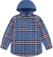 Levi's Kids' Hooded Plaid Flannel Shirt