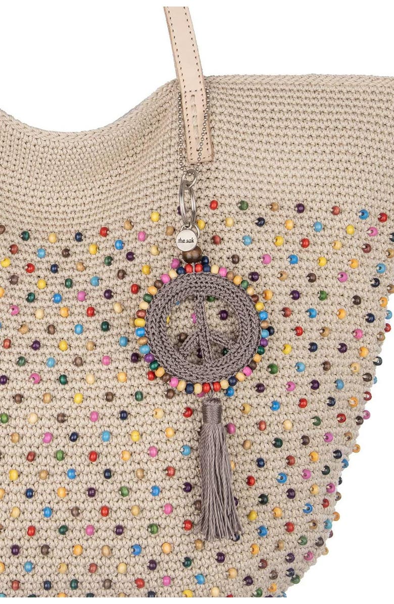 The Sak Yarnicharmz Crochet Peace Dangle, Alternate, color, Mushroom