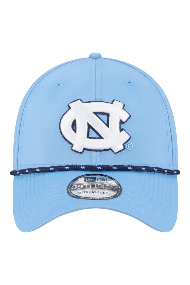 Men's New Era  Carolina Blue North Carolina Tar Heels Rope 39THIRTY Flex Hat, Alternate, color, Light Blue