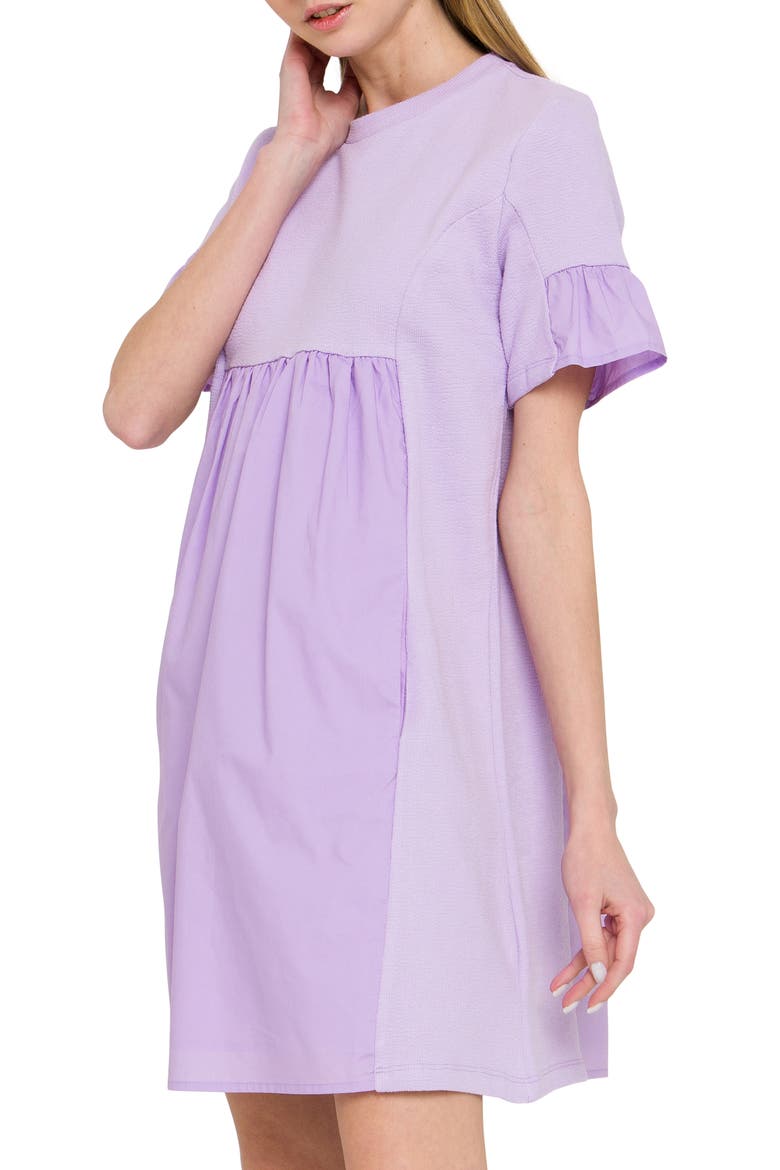 Solid Minidress, Alternate, color, LILAC