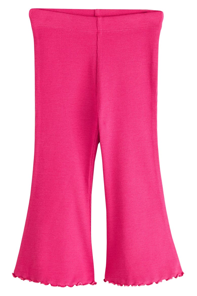 Kids' 5-Pack Stretch Cotton Rib Assorted Flare Leggings, Alternate, color, PURPLE