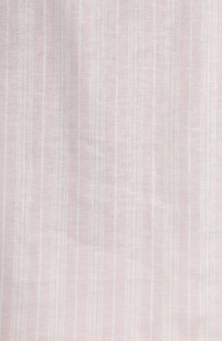 Nordstrom Romantic Stripe Linen Blend Short Pajamas, Alternate, color, Purple Fragrant Linen Stripe