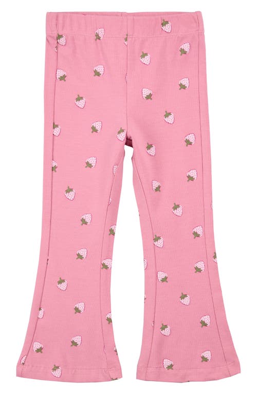 Miles The Label Kids' Jersey Flare Leggings In Pink