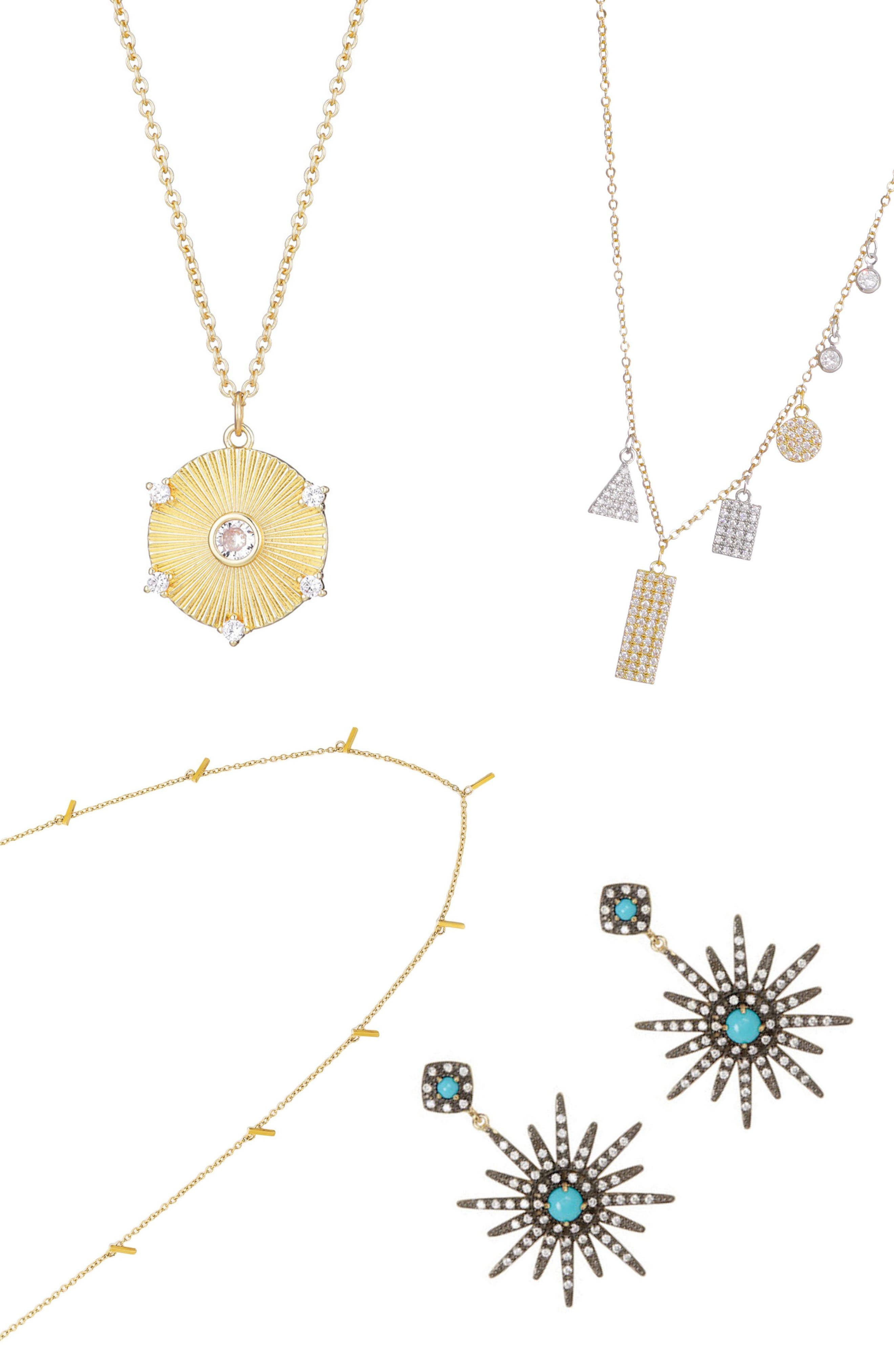 4-Piece Mixed Necklace & Earrings Set