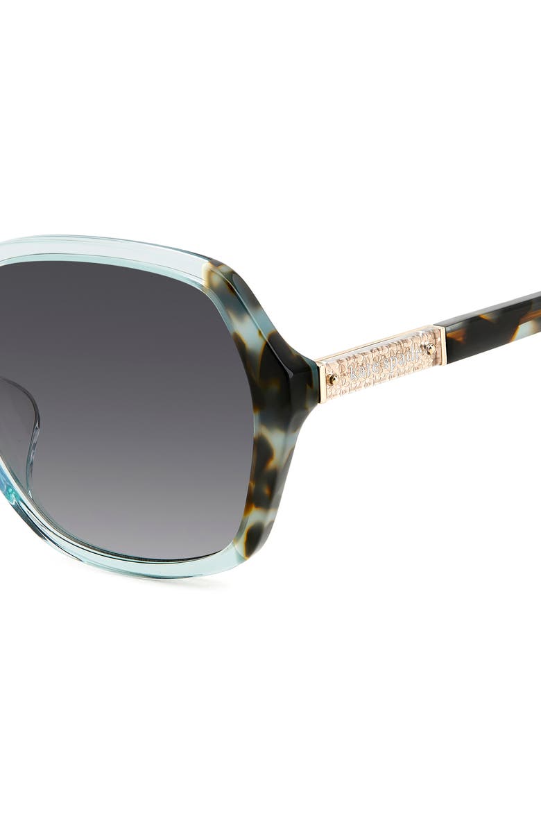 Kate Spade New York ellery 57mm square sunglasses, Alternate, color, Blue