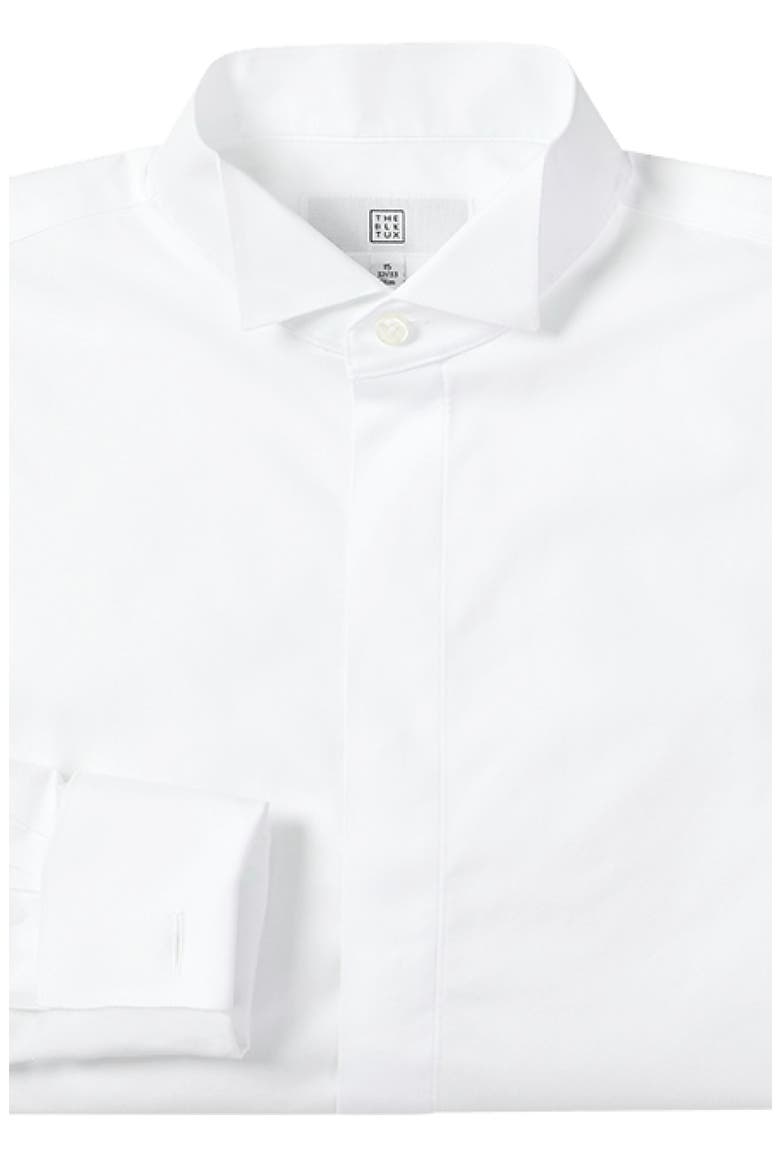 Wing Collar Fly Front Extra Slim Dress Shirt, Alternate, color, White