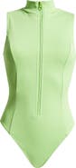 Good American Compression Zip-Up One-Piece Swimsuit