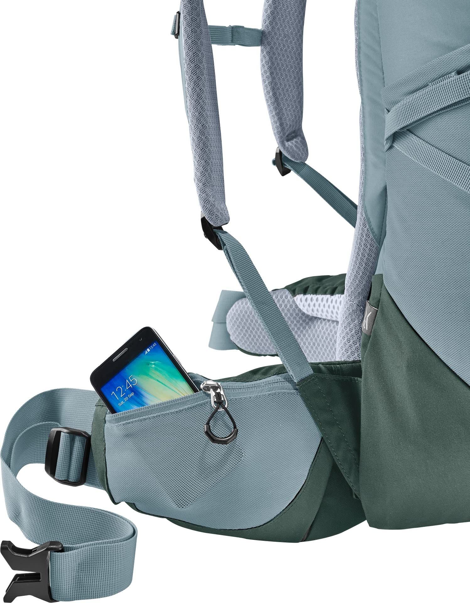Aircontact Core 45L+10L Hiking Backpack, Alternate, color, Shale-Ivy