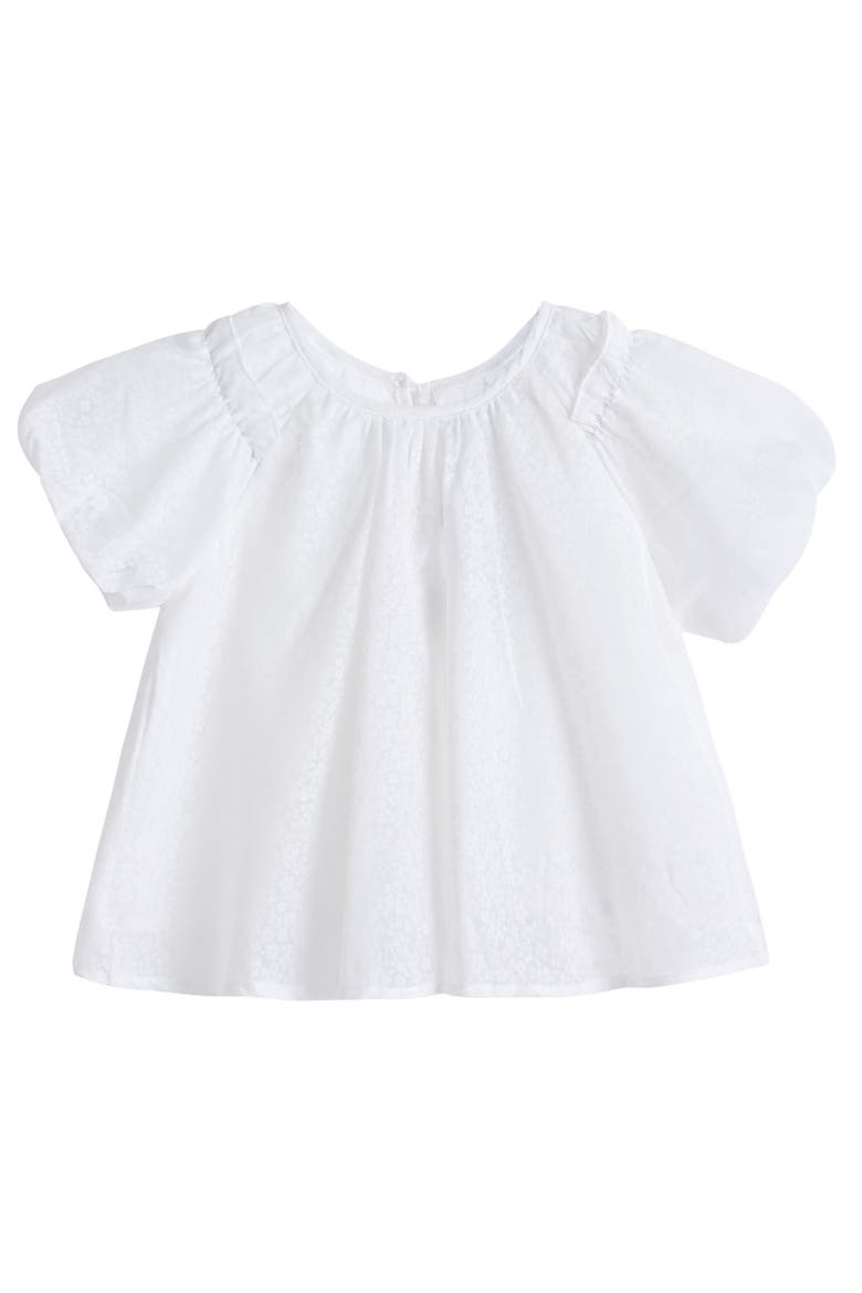 Lace-Trim Bow Skirt Set, Alternate, color, White