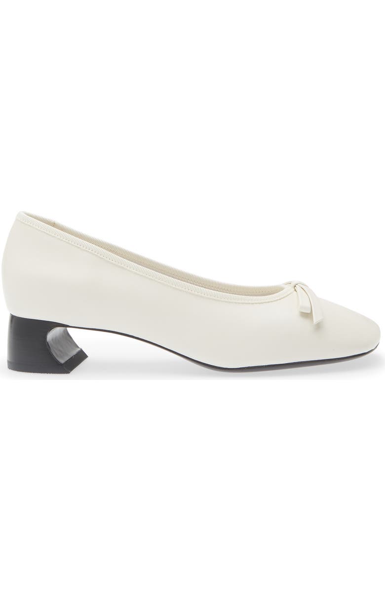 3.1 Phillip Lim Block Heel Ballerina Pump, Alternate, color, Antique White