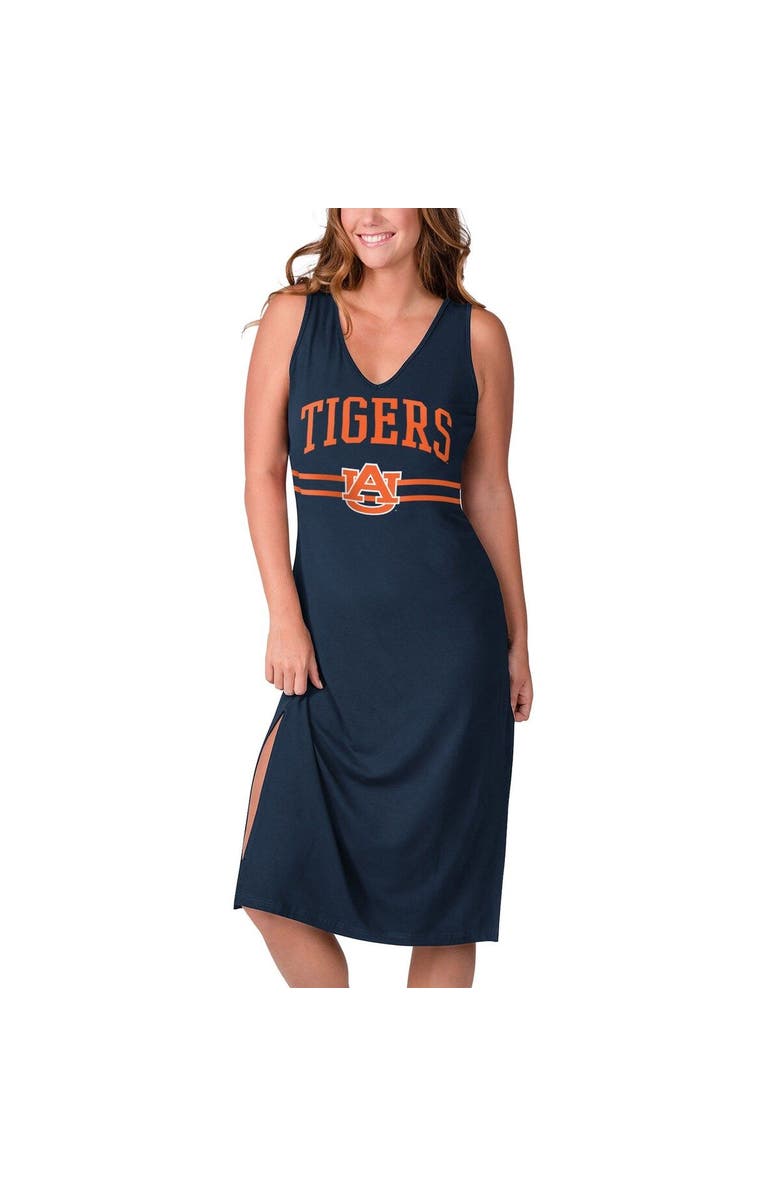 G-III 4HER BY CARL BANKS Women's G-III 4Her by Carl Banks Navy Auburn Tigers Training V-Neck Maxi Dress, Main, color, 