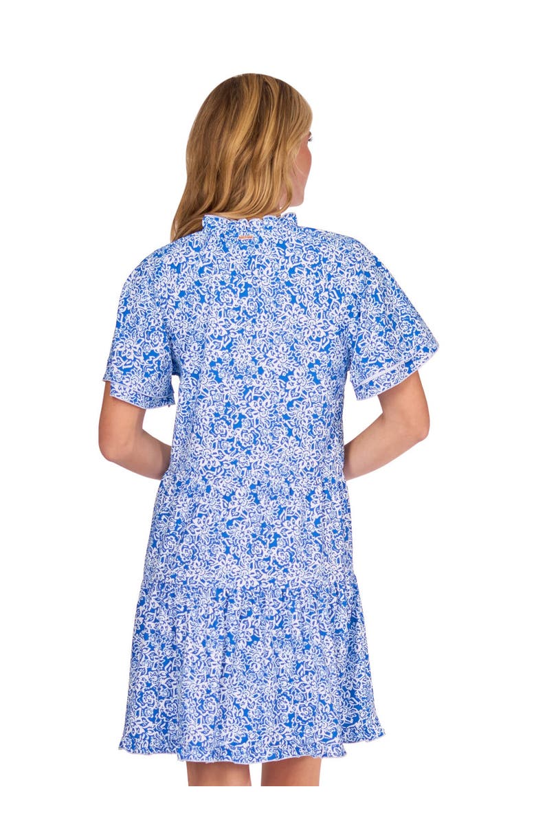 Cabana Life Short Sleeve Tiered Dress, Alternate, color, 