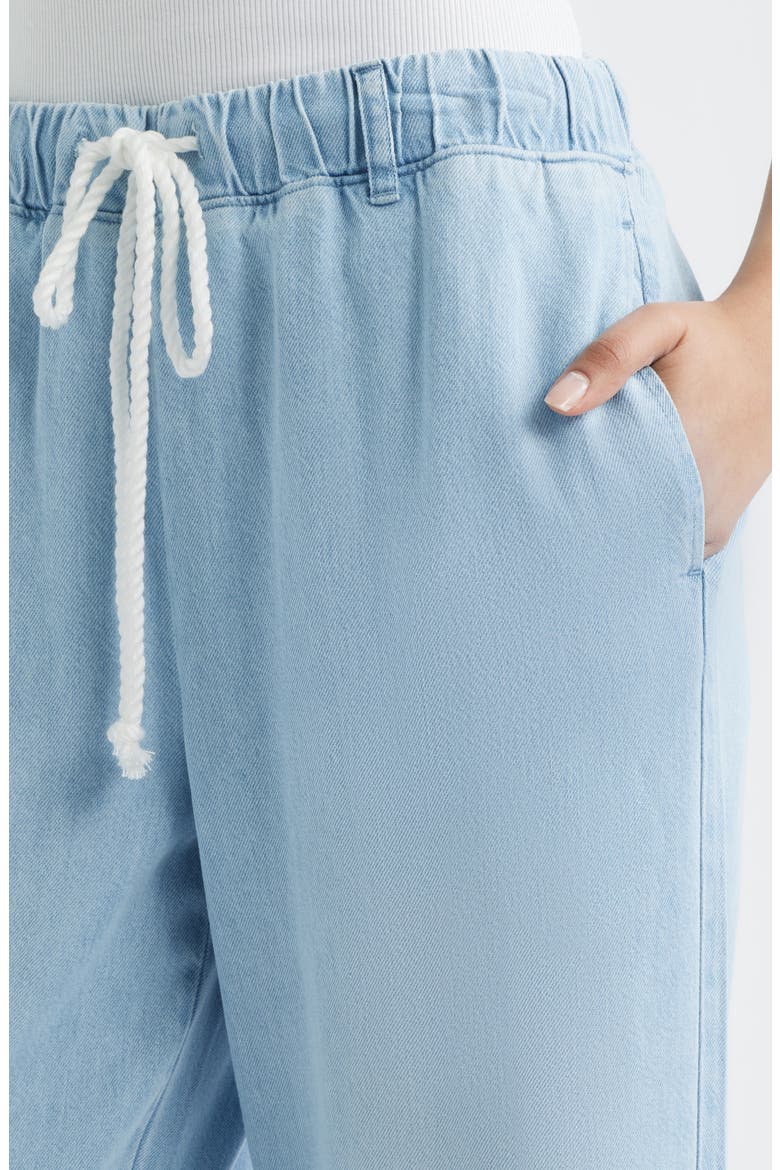 Wide Leg Crop Denim Pants, Alternate, color, COOL CAPRI WASH