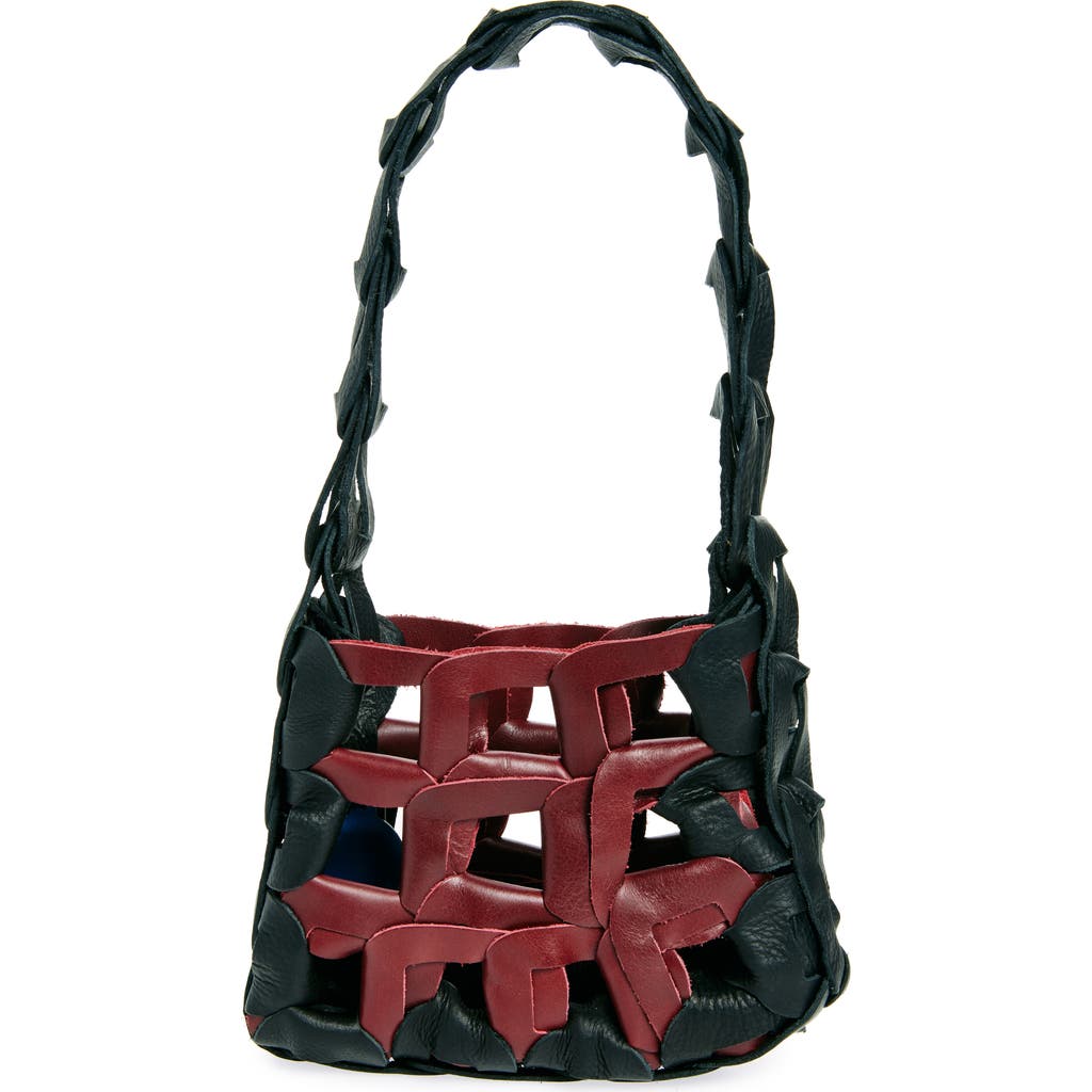 SC103 Mini Links Leather Tote in Pinot  product
