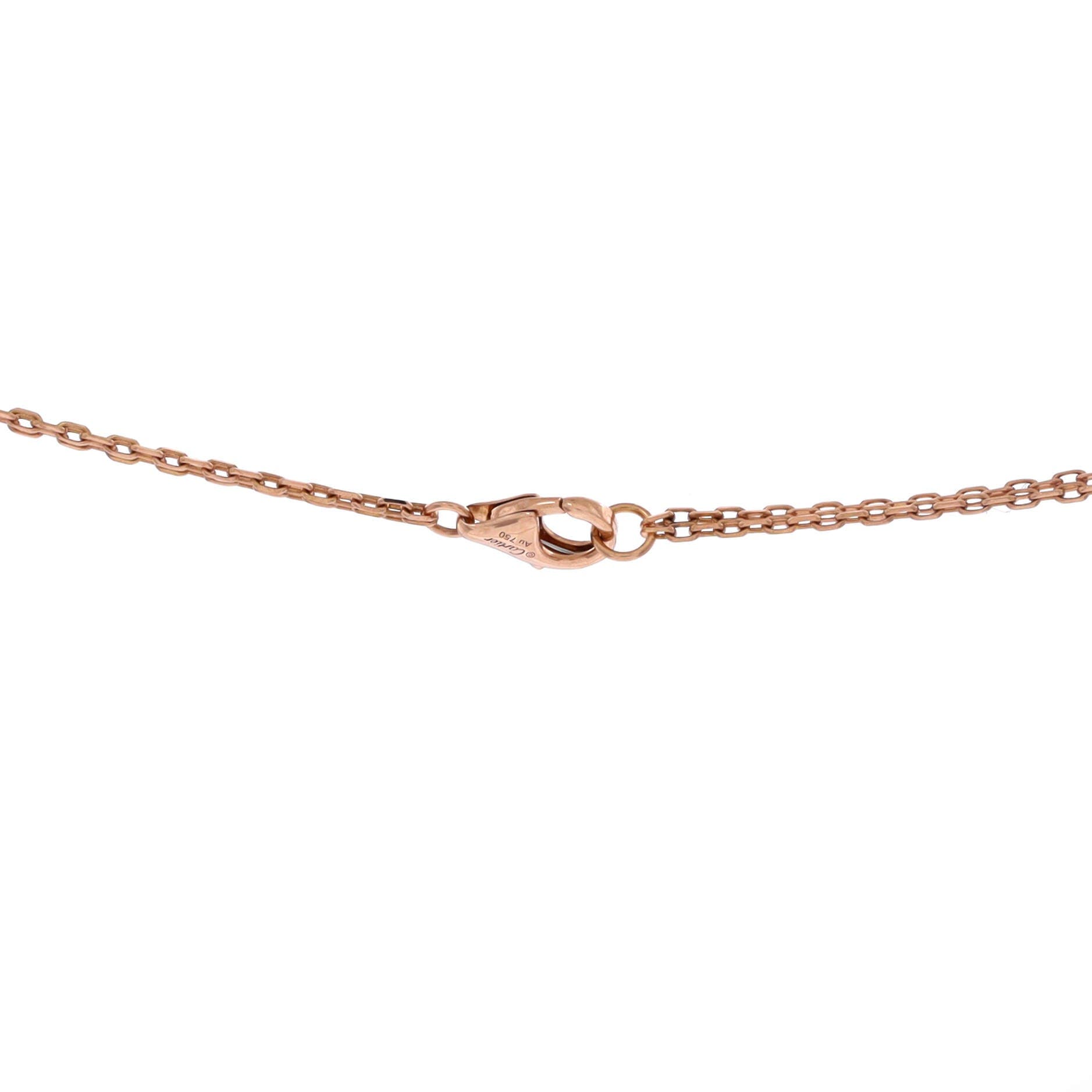 2 Diamonds Love Pendant Necklace 18K Rose Gold and Diamonds, Alternate, color, Metallic Gold